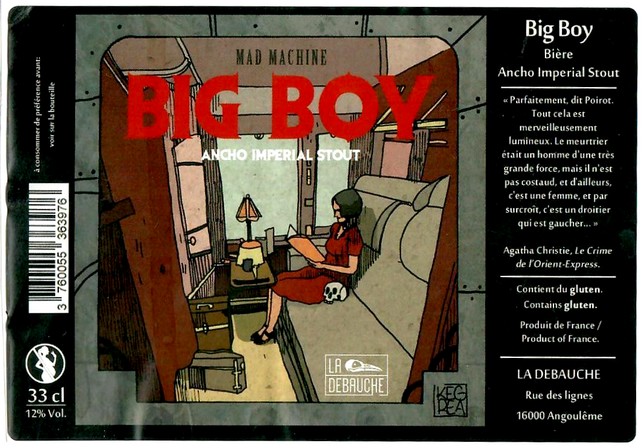 Etiquette BRASSERIE LA DEBAUCHE 187