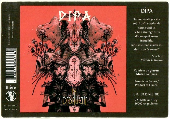 Etiquette BRASSERIE LA DEBAUCHE 192