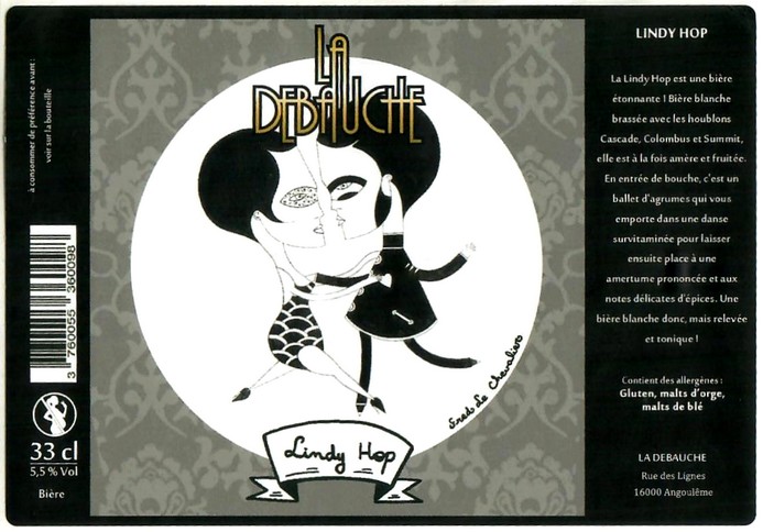 Etiquette BRASSERIE LA DEBAUCHE 197