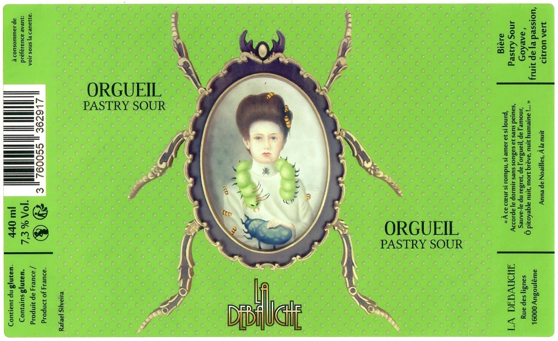 Etiquette BRASSERIE LA DEBAUCHE 208