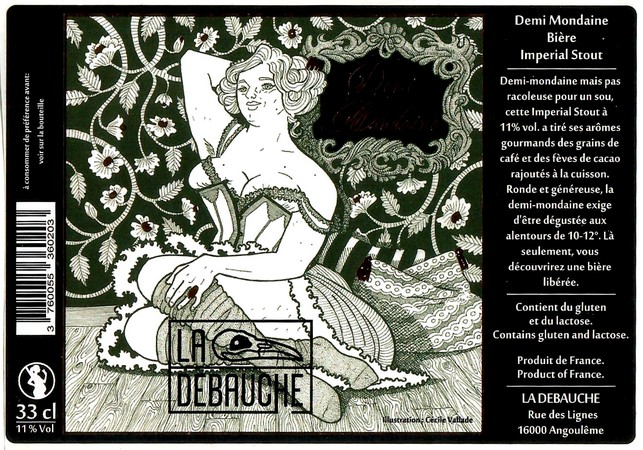 Etiquette BRASSERIE LA DEBAUCHE 218