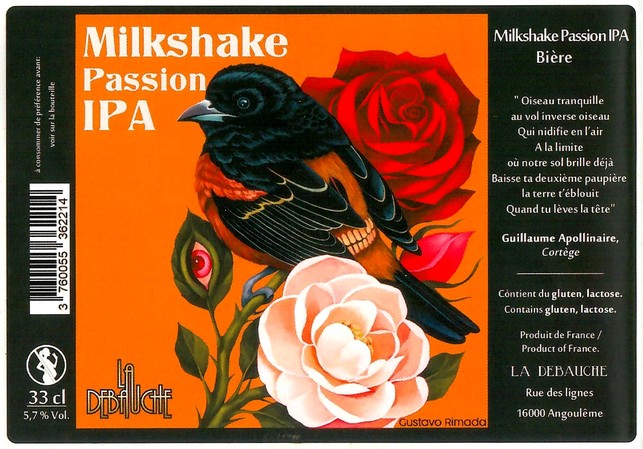 Etiquette BRASSERIE LA DEBAUCHE 220