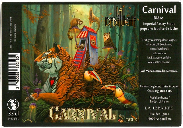 Etiquette BRASSERIE LA DEBAUCHE 221