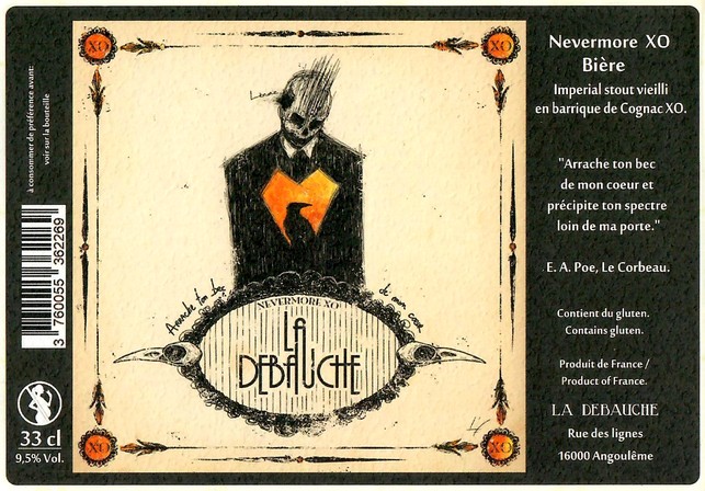 Etiquette BRASSERIE LA DEBAUCHE 223