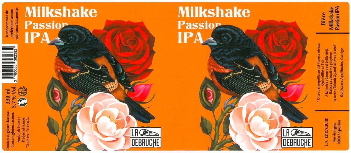 Etiquette BRASSERIE LA DEBAUCHE 225