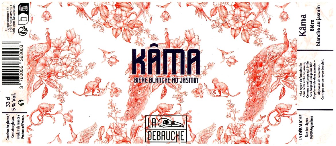 Etiquette BRASSERIE LA DEBAUCHE 228