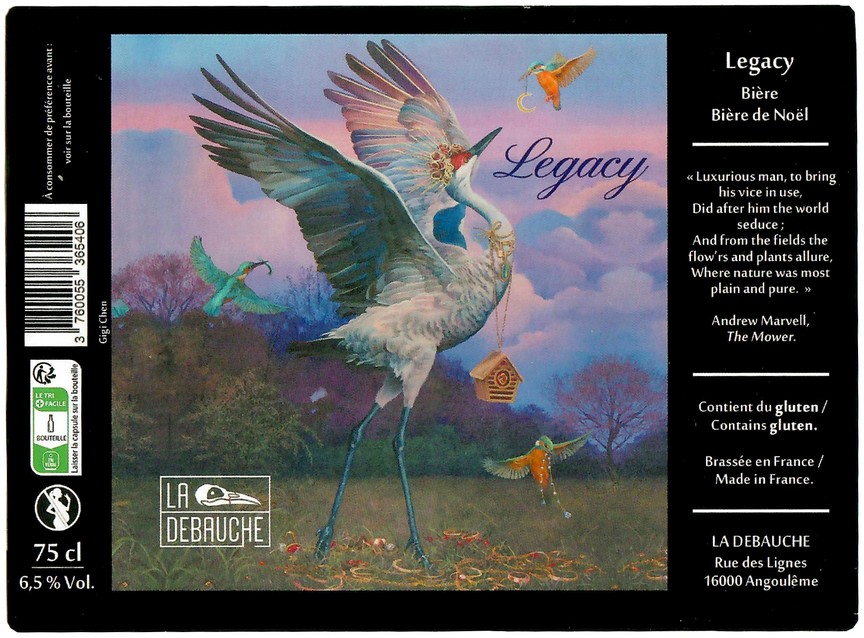 Etiquette BRASSERIE LA DEBAUCHE 259