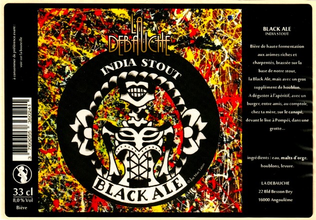 etiquette BRASSERIE LA DEBAUCHE 54