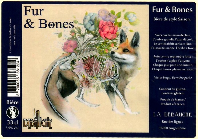 etiquette BRASSERIE LA DEBAUCHE 55