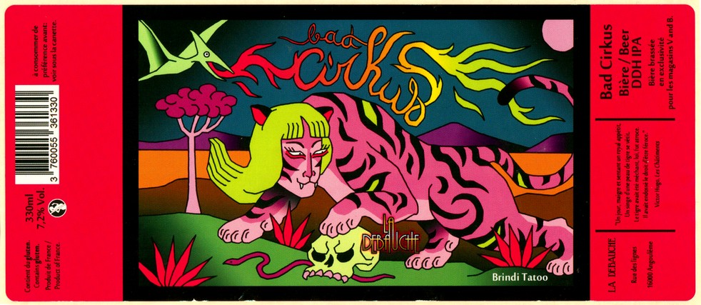 etiquette BRASSERIE LA DEBAUCHE 56