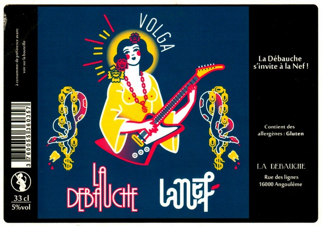 etiquette BRASSERIE LA DEBAUCHE 57