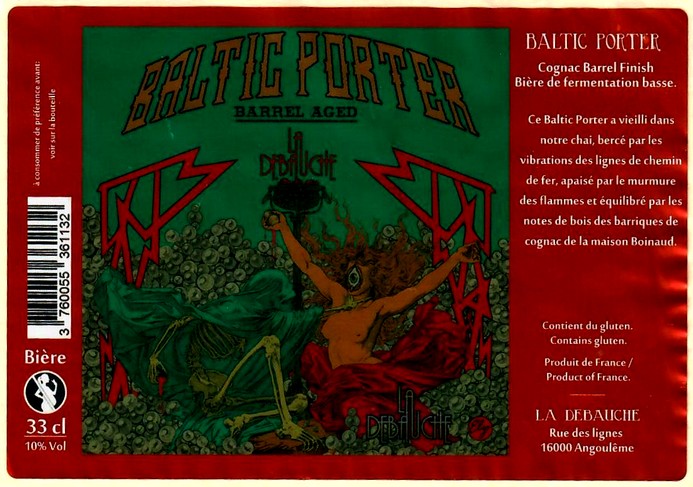 etiquette BRASSERIE LA DEBAUCHE 64