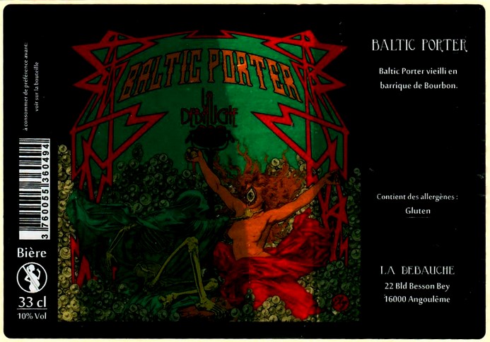 etiquette BRASSERIE LA DEBAUCHE 65