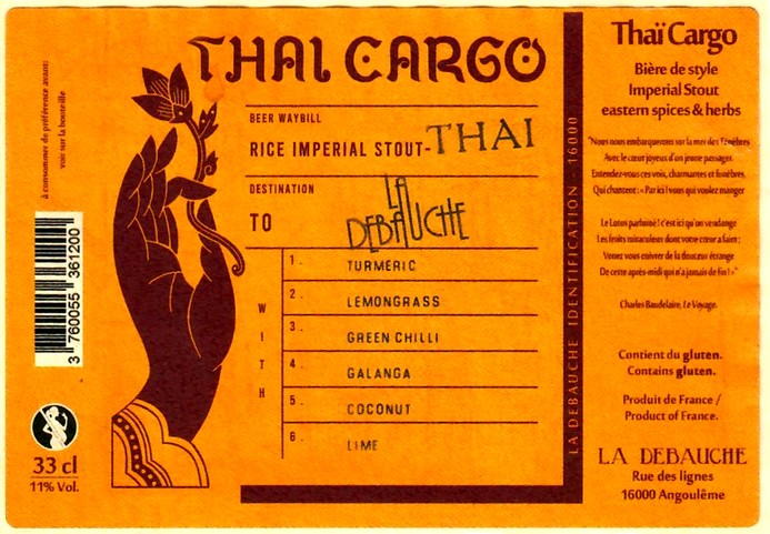 etiquette BRASSERIE LA DEBAUCHE 68