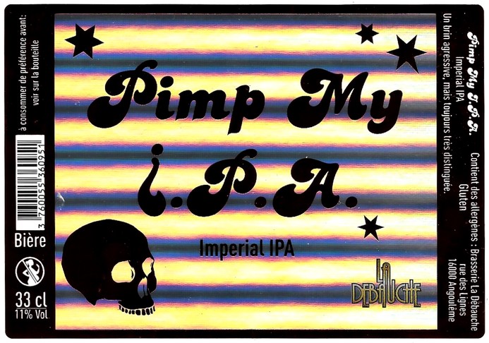 etiquette BRASSERIE LA DEBAUCHE 75