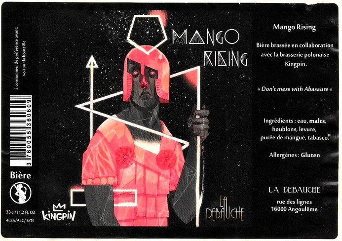 etiquette BRASSERIE LA DEBAUCHE 79