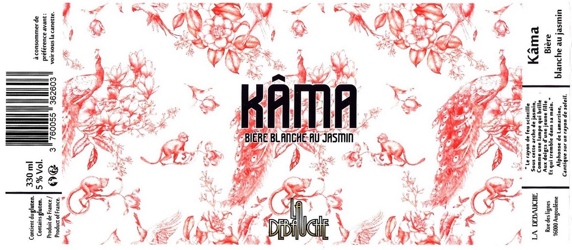 etiquette BRASSERIE LA DEBAUCHE 81