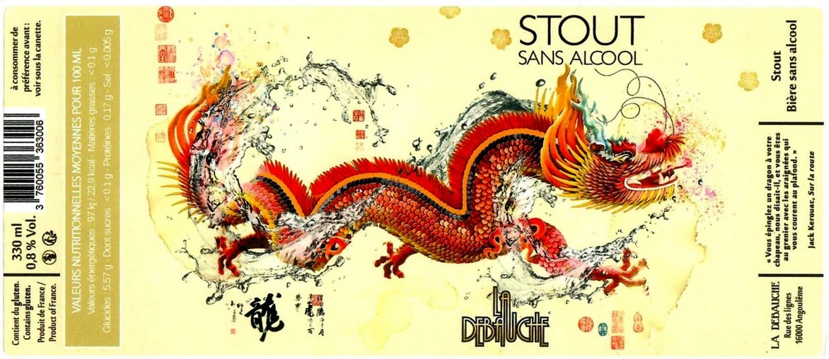 etiquette BRASSERIE LA DEBAUCHE 83