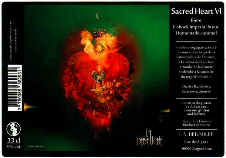 etiquette BRASSERIE LA DEBAUCHE 84