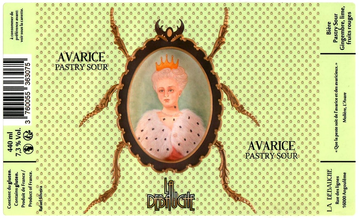 etiquette BRASSERIE LA DEBAUCHE 88