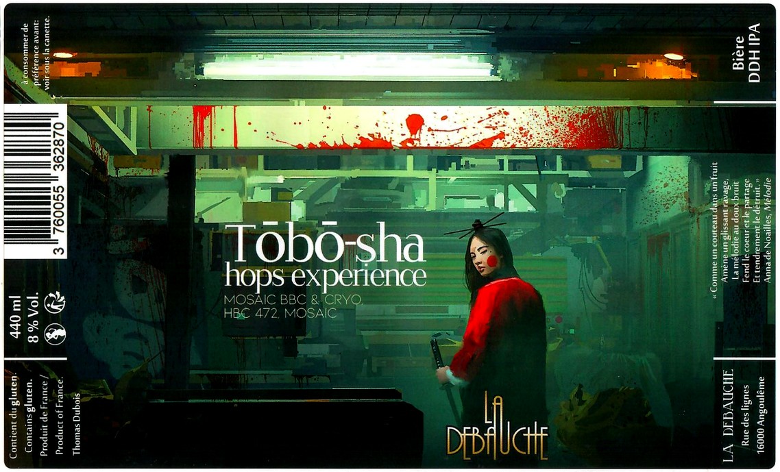 etiquette BRASSERIE LA DEBAUCHE 89