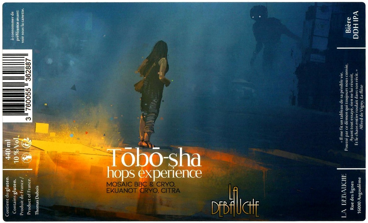 etiquette BRASSERIE LA DEBAUCHE 91