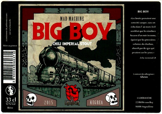 etiquette BRASSERIE LA DEBAUCHE 98