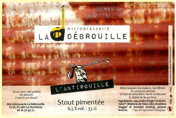 Etiquette BRASSERIE LA DEBROUILLE 06