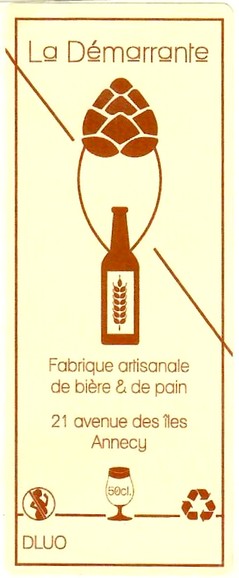 Etiquette BRASSERIE LA DEMARRANTE 01
