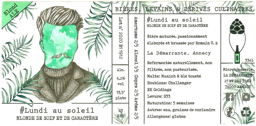 Etiquette BRASSERIE LA DEMARRANTE 05