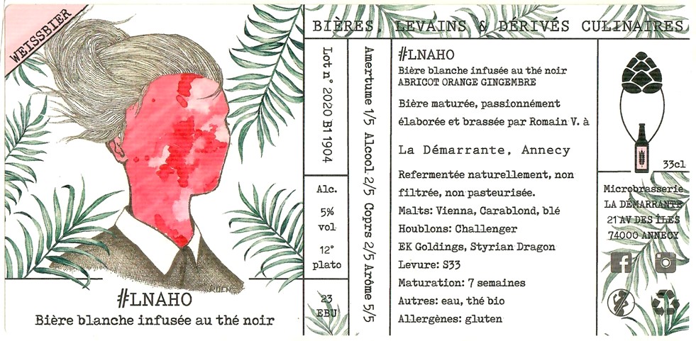 Etiquette BRASSERIE LA DEMARRANTE 08