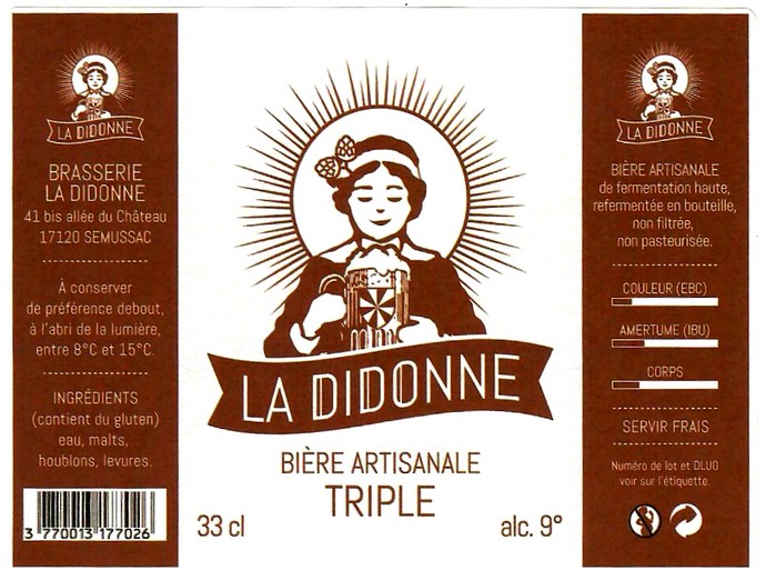etiquette BRASSERIE LA DIDONNE 07