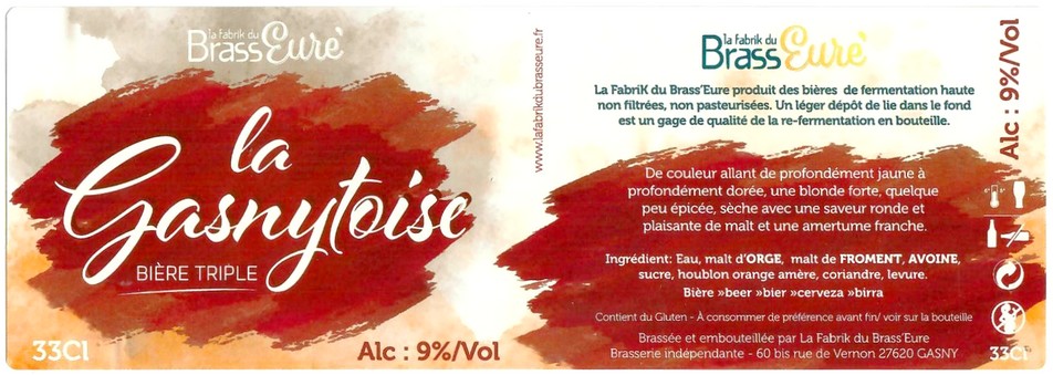 Etiquette BRASSERIE LA FABRIK DU BRASSEURE 04