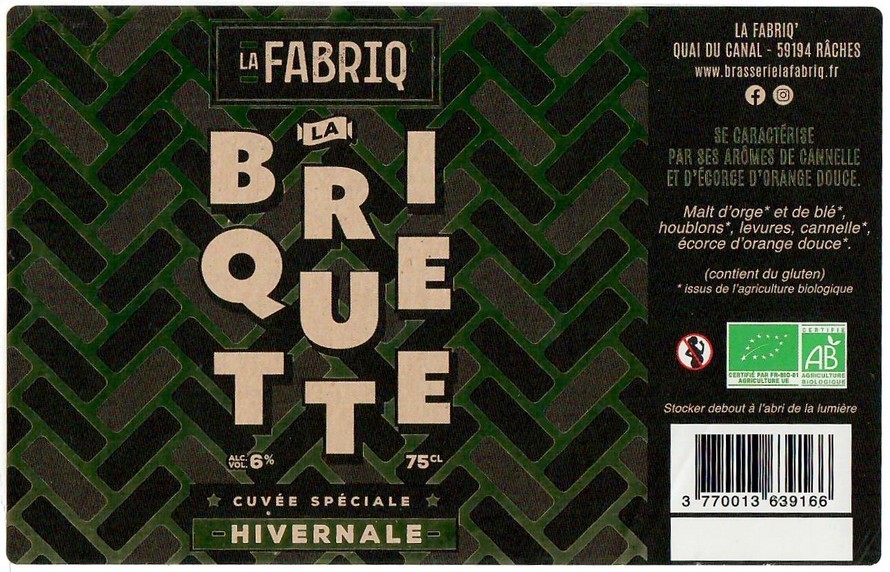 Etiquette BRASSERIE LA FABRIQ 06