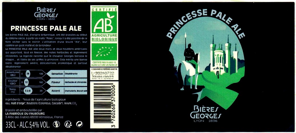 etiquette BRASSERIE LA FABRIQUE DU FAUBOURG 02