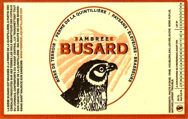 etiquette BRASSERIE LA FERME DE LA QUINTILLIERE 02