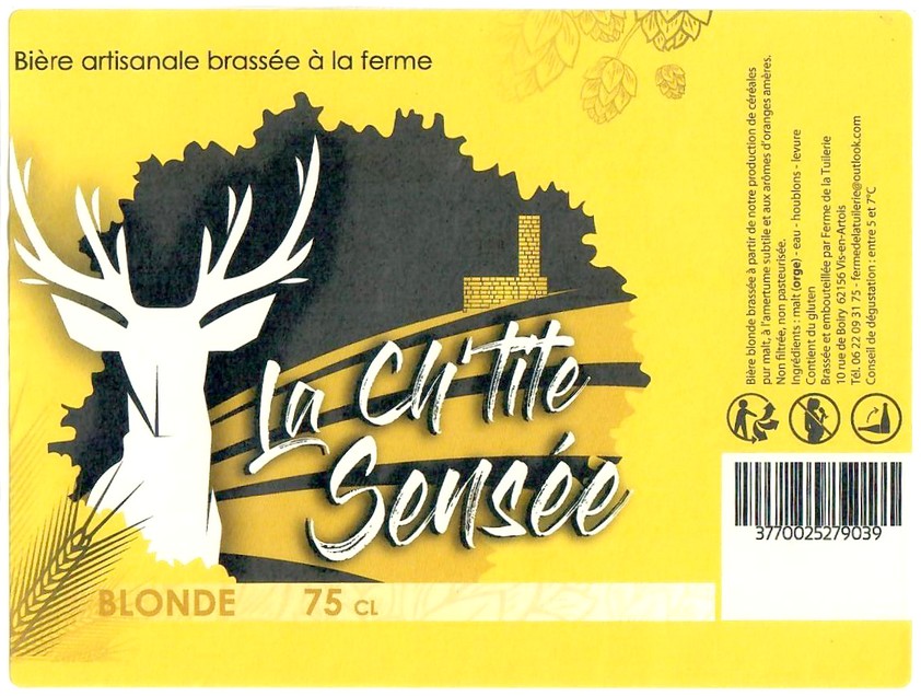 Etiquette BRASSERIE LA FERME DE LA TUILERIE 03