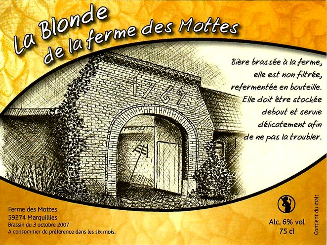 etiquette BRASSERIE LA FERME DES MOTTES 02