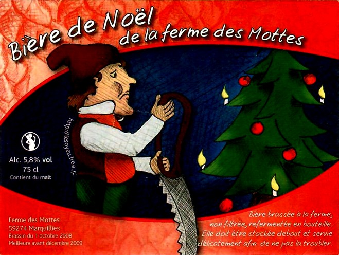 etiquette BRASSERIE LA FERME DES MOTTES 03