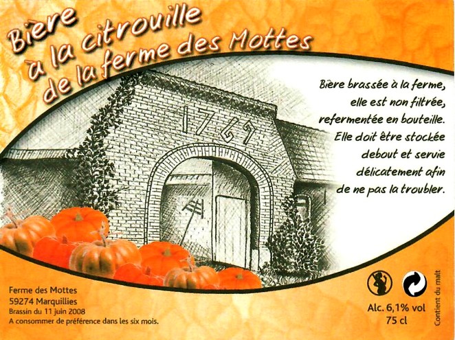etiquette BRASSERIE LA FERME DES MOTTES 07
