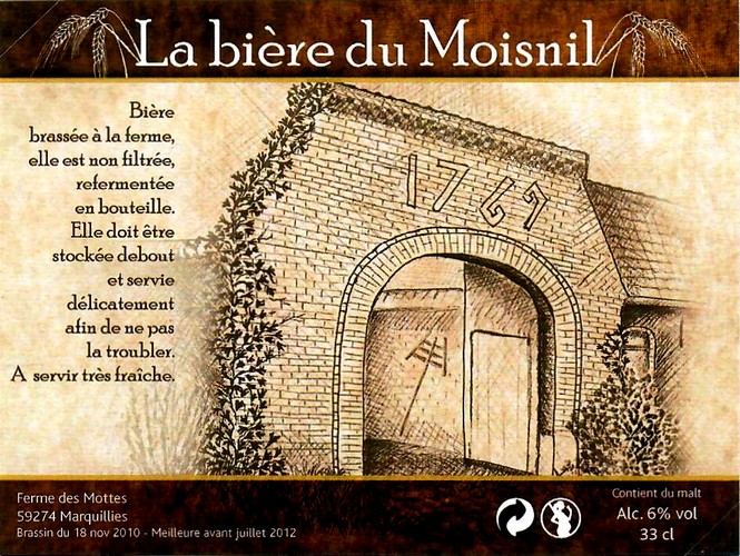 etiquette BRASSERIE LA FERME DES MOTTES 10