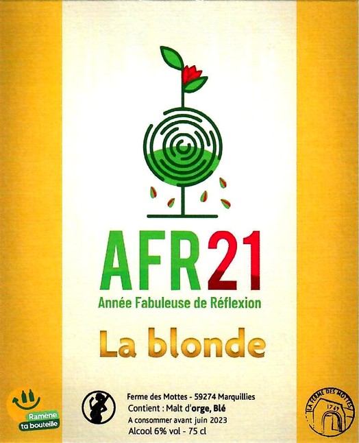 Etiquette BRASSERIE LA FERME DES MOTTES 105