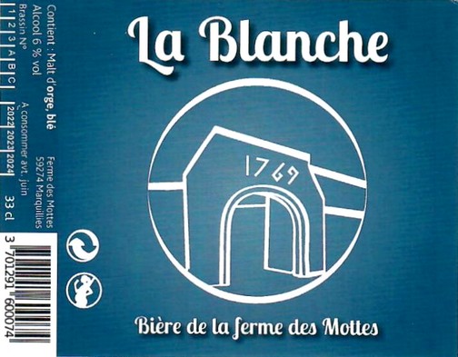 Etiquette BRASSERIE DE LA FERME DES MOTTES 109