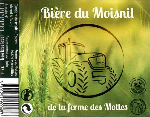 Etiquette BRASSERIE DE LA FERME DES MOTTES 112