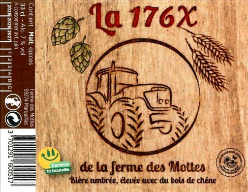 Etiquette BRASSERIE LA FERME DES MOTTES 115