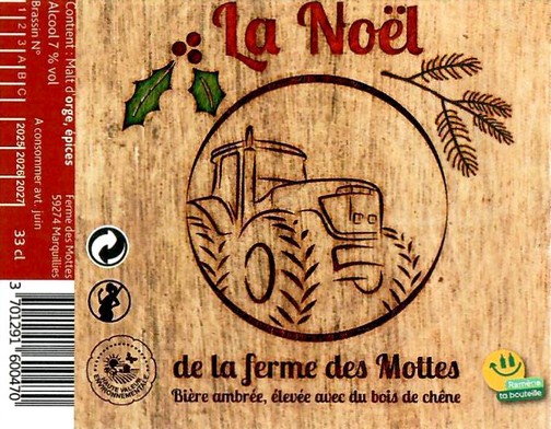 Etiquette BRASSERIE LA FERME DES MOTTES 117