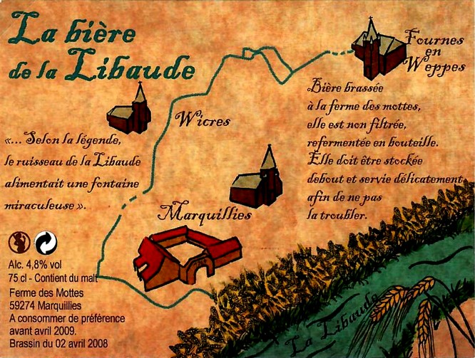 etiquette BRASSERIE LA FERME DES MOTTES 12