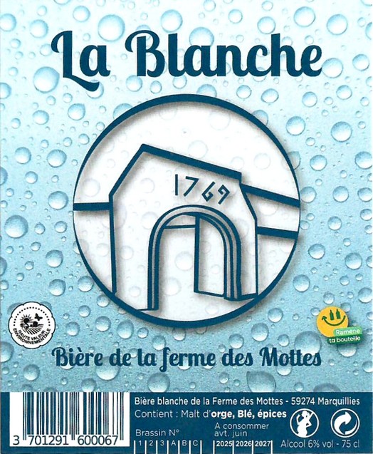 Etiquette BRASSERIE LA FERME DES MOTTES 120