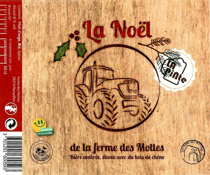 Etiquette BRASSERIE LA FERME DES MOTTES 129