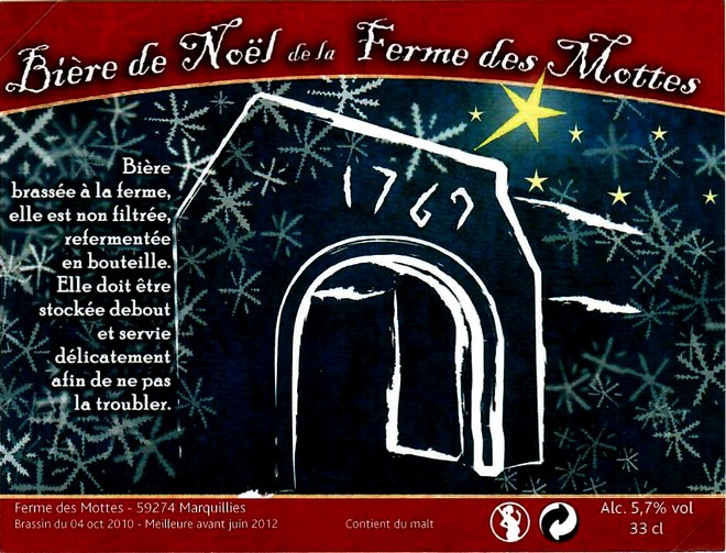 etiquette BRASSERIE LA FERME DES MOTTES 13